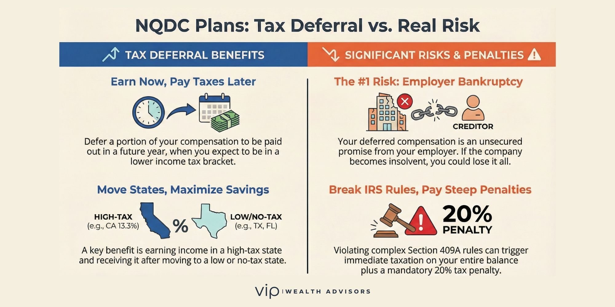 NQDC Plans: Tax Deferral vs Real Risk