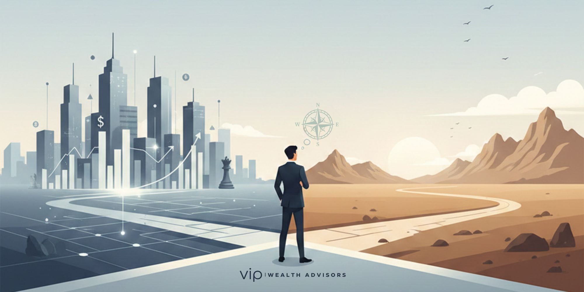 Founder reviewing post-exit financial planning strategy after selling a company, focused on wealth, taxes, and life design.