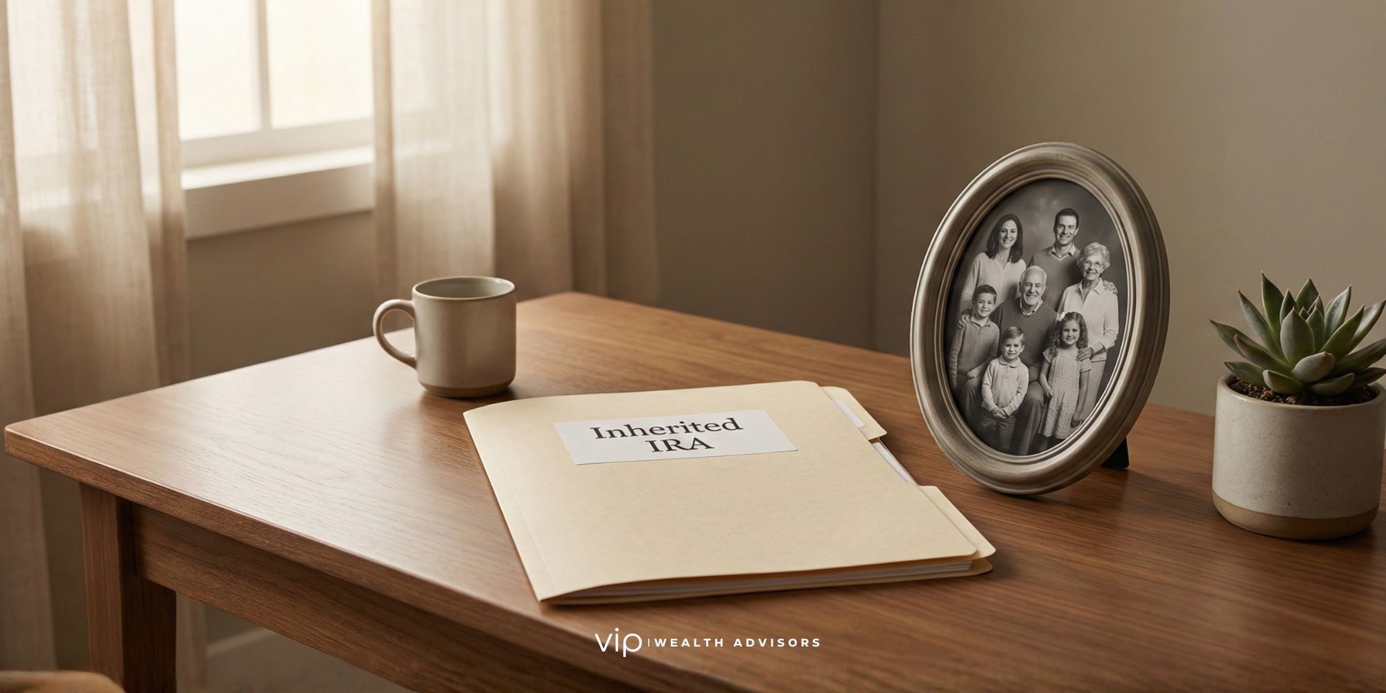 Illustration showing a timeline of inherited IRA distributions under the 10-year rule for non-spousal beneficiaries, highlighting required minimum distributions before and after the required beginning date.